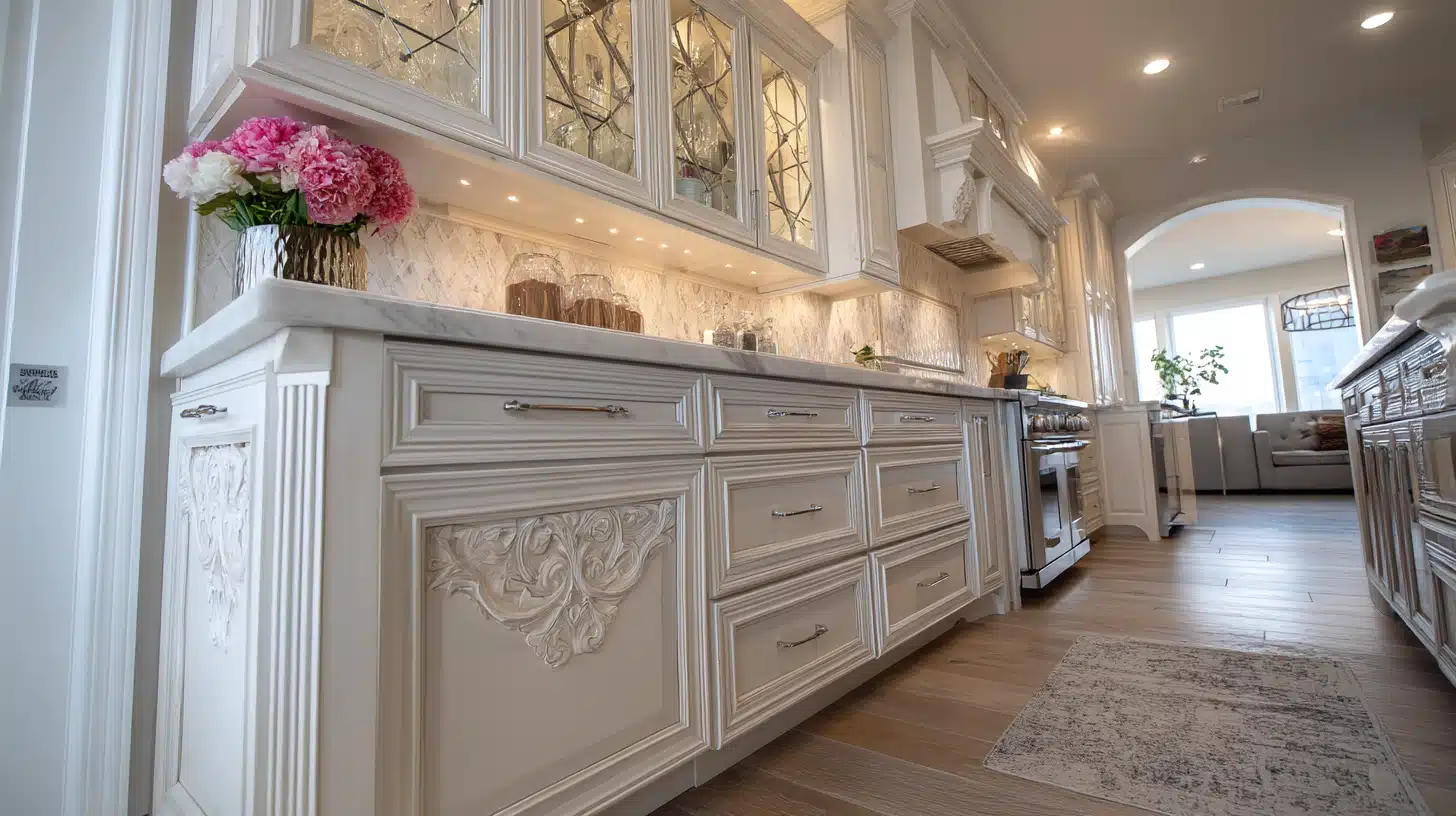 Cabinet hardware and joinery detail
