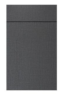 Fabric Charcoal flat panel cabinet door