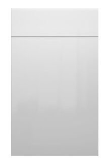 Gloss White flat panel cabinet door