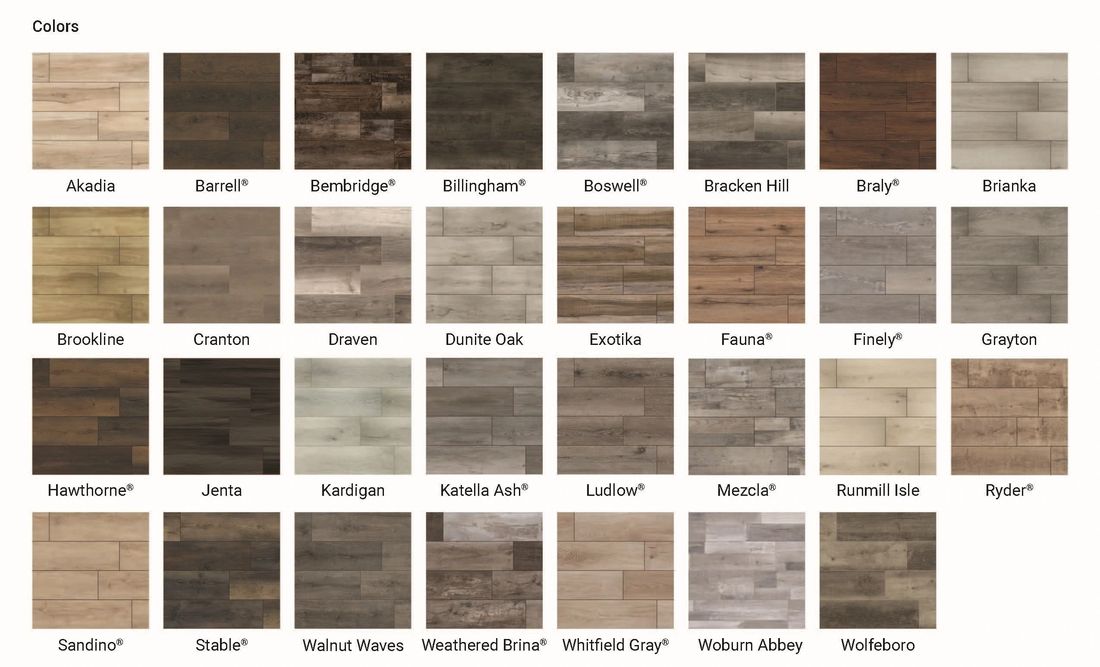 MSI flooring material sample