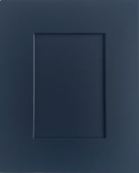 Shaker Blue Comfort Series cabinet door