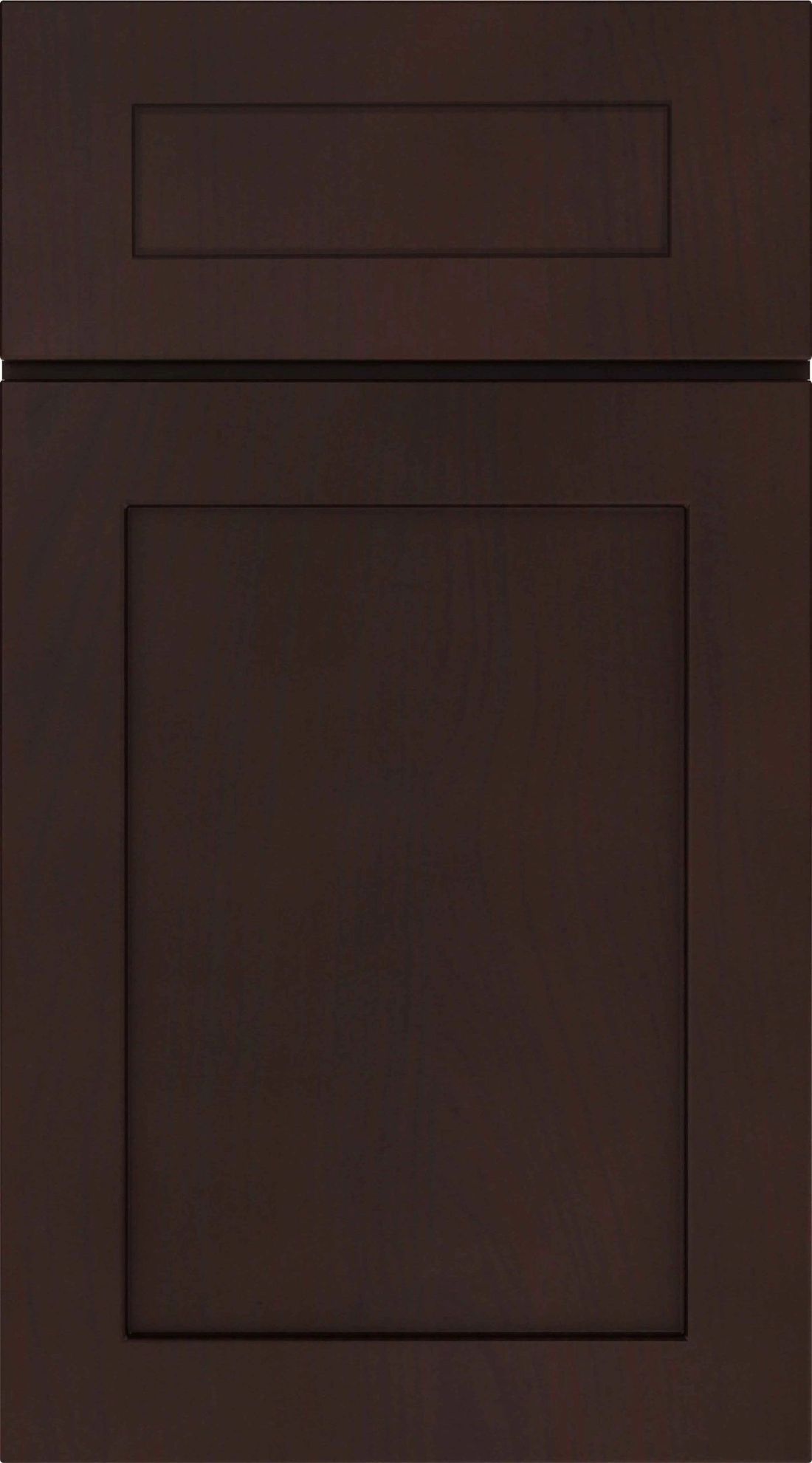 Espresso Shaker Rustic Charm cabinet door